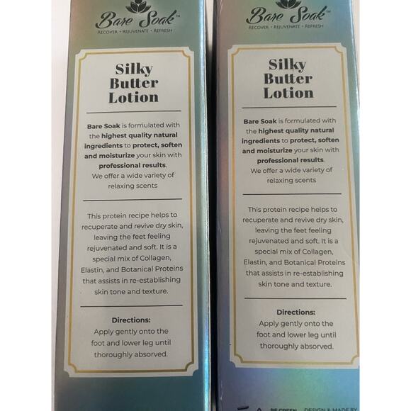 New Bare Soak Silky Butter Lotion 100 ml / 3.4 fl oz Relieves Restores Revilitze - Picture 2 of 2